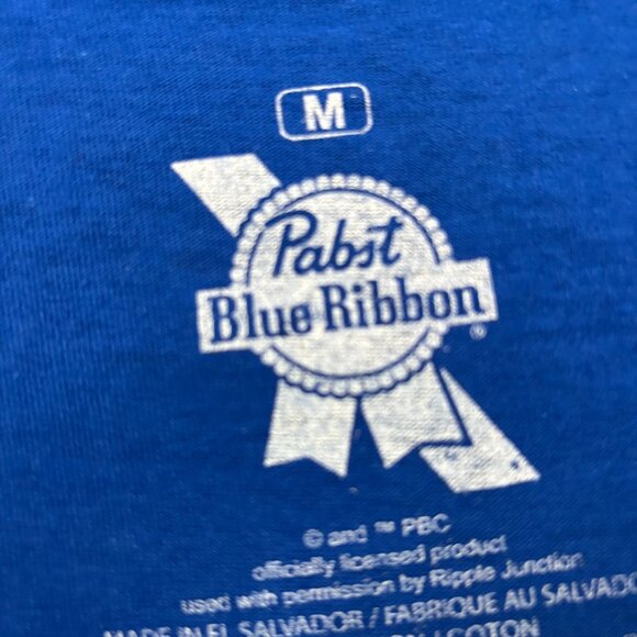 Pabst Blue Ribbon Racing Team Est 1844 Beer Promo T-Shirt M - Picture 4 of 4